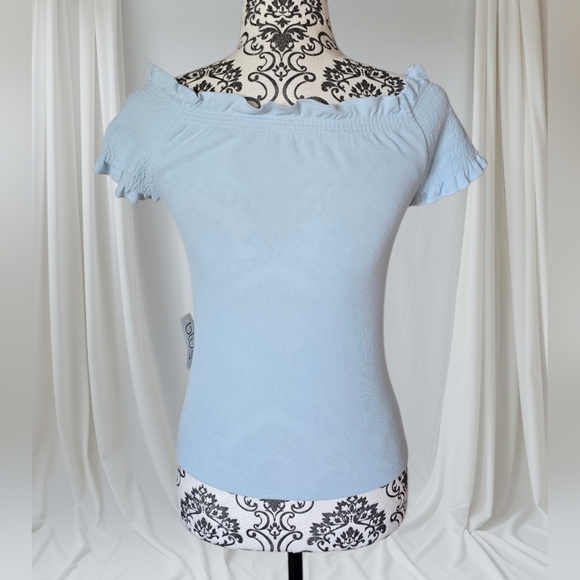 Marc Cain off the shoulder short sleeve fitted top size N1 - Picture 2 of 16